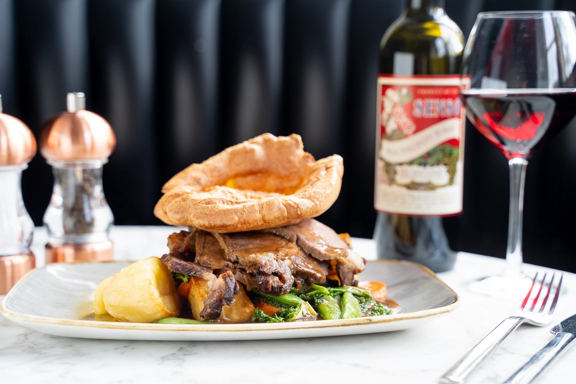 Sunday Roast on a table