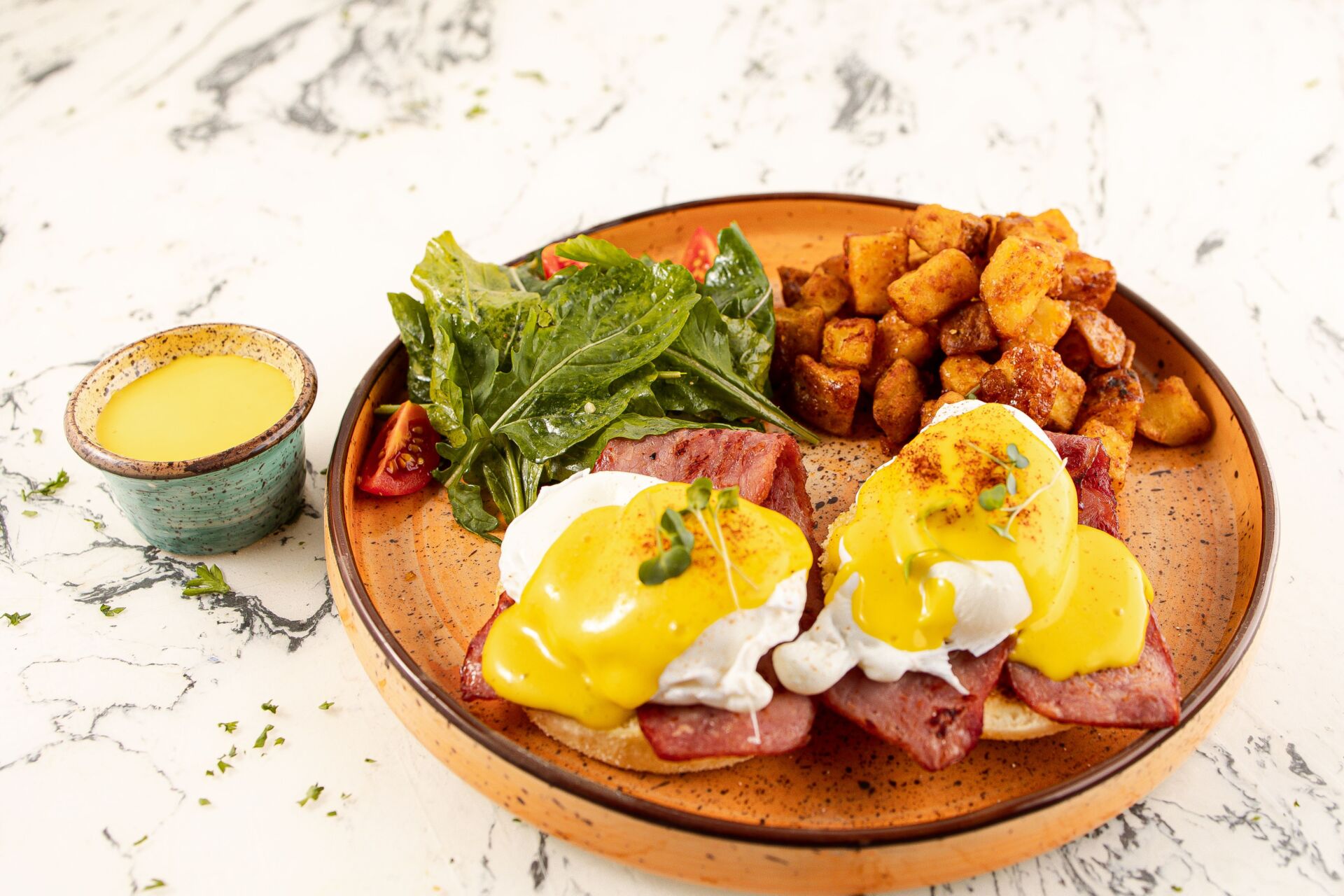 egg benedict for breakfast